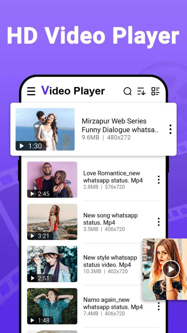 HD Video Player screenshot 1
