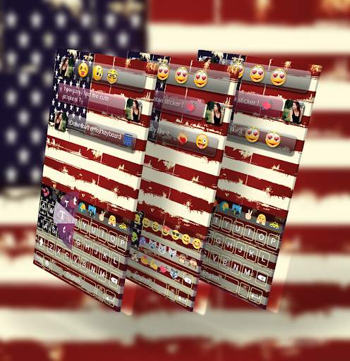 American GO Keyboard theme screenshot 1