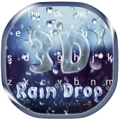 Clavier de chute de pluie 3D icon