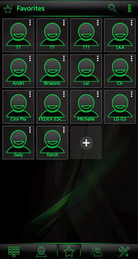 Theme RocketDial Spectra Green Glass screenshot 4