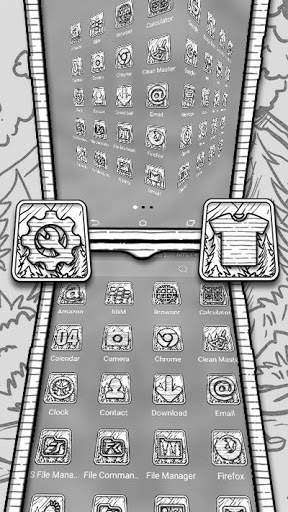Forest Sketch Launcher Theme screenshot 2