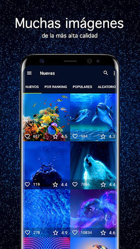 Fondos de pantalla azules 4K screenshot 1