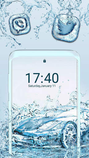 Water Car Launcher Theme screenshot 3