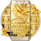 Motyw klawisza Silk Golden Bow icon