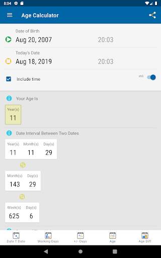Date Calculator 15 تصوير الشاشة