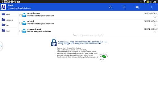 Mail1Click- Posta Cifrata screenshot 9