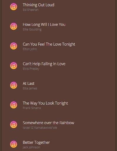 Wedding Songs Best Collection screenshot 2