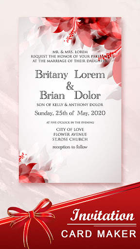 Digital Invitation Card Maker screenshot 1