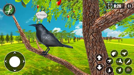 Thirsty Crow Sim: Bird Games screenshot 1