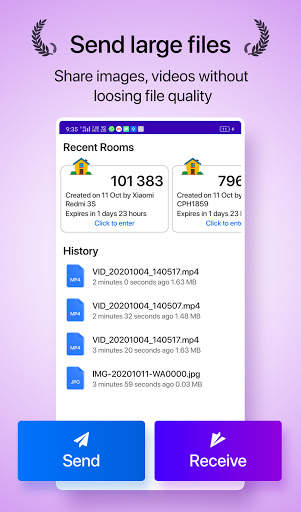 Sharely – Online File Transfer | Send Large Files screenshot 2