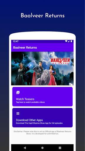 Baalveer Games, Video Updates and Quizzes screenshot 1