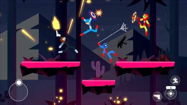 Supreme Stickman Warriors - 2 Player Duel screenshot 1