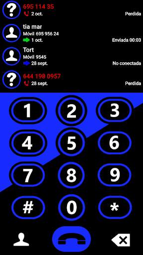 THEME EXDIALER MIXER BLUE BLK screenshot 1