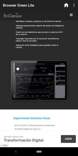 Browser Green Lite screenshot 1