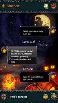 Scary Halloween SMS Theme screenshot 3