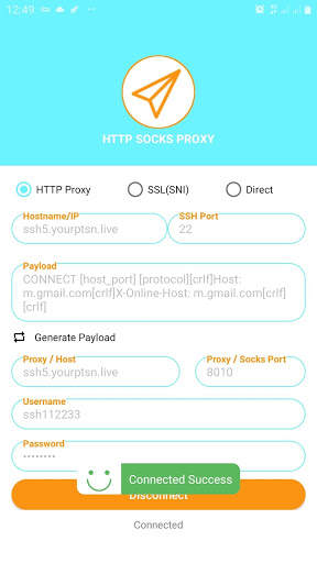 HTTP SOCKS PROXY Tunnel screenshot 2