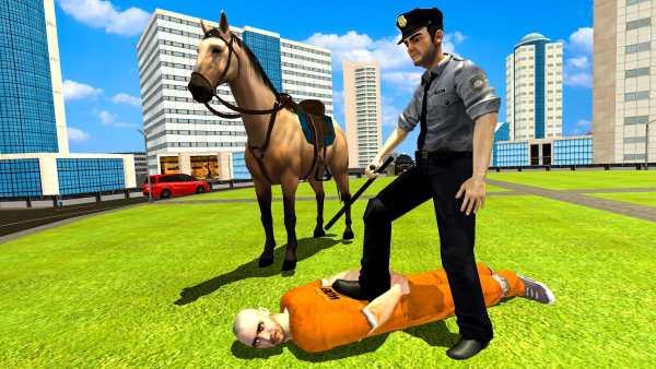 Police Horse Criminal Chase 3D screenshot 1