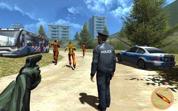 Polisi pertemuan bus tahanan screenshot 2