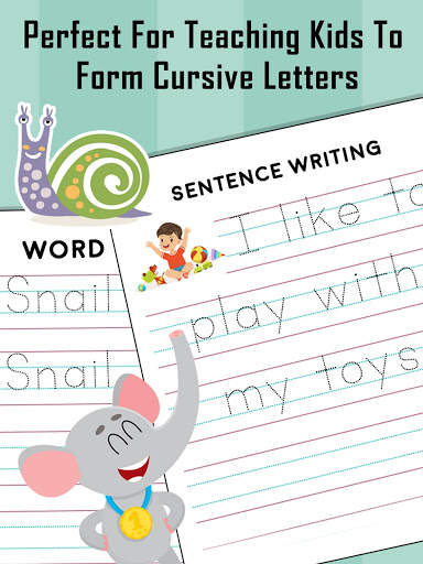 Kids Cursive Writing - Learn Cursive Handwriting screenshot 7