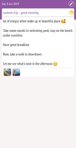Daily Diary : Journal with lock, photo, mood chart screenshot 4