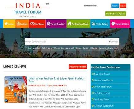 India Travel Forum Tour and Travel Guide screenshot 2