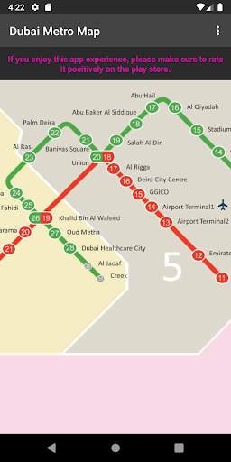 Dubai Metro Map screenshot 3