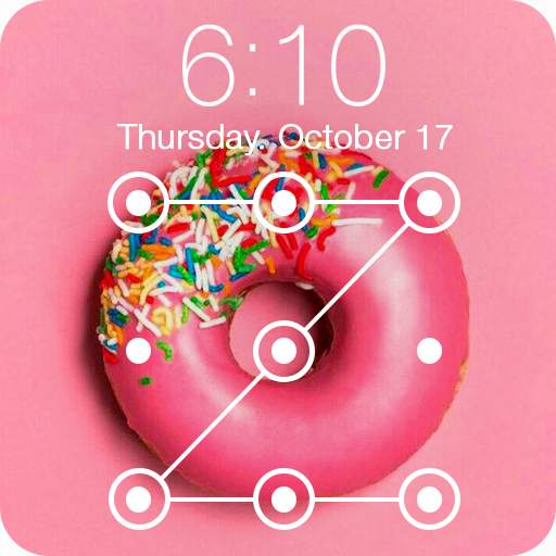Pink Tasty Donuts Baking Lock Screen Password 1.0