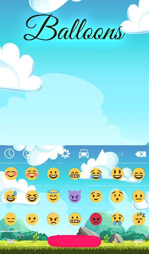 Balloons Animated Keyboard + Live Wallpaper स्क्रीनशॉट 5
