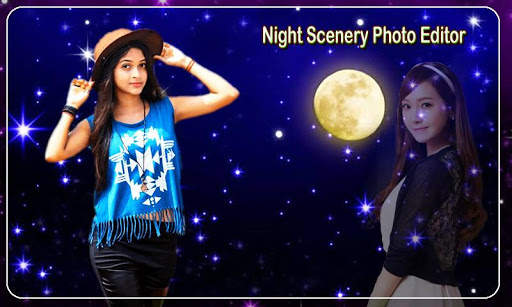 Night Scenery Photo Editor : Photo frame screenshot 1