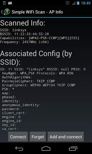 Simple WiFi Scan screenshot 2