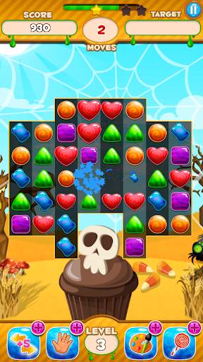Halloween Candy Jewel: Match 3 screenshot 4