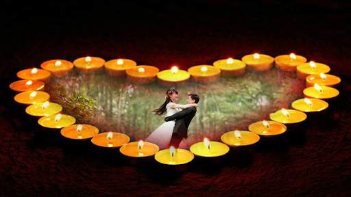 candle flame light photo frame costume editor screenshot 3
