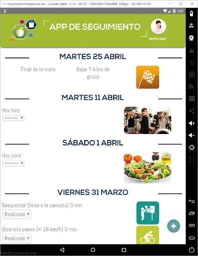 App de seguimiento Nutrimind screenshot 5