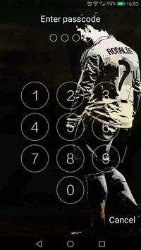 Keypad Lock Screen Real Madrid 🇪🇸 Free 😍 screenshot 2