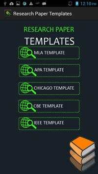 Research Paper Templates 3 تصوير الشاشة