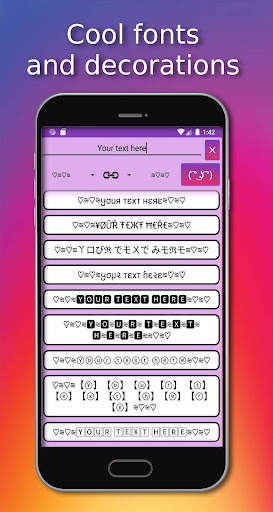Fonts for Instagram screenshot 2