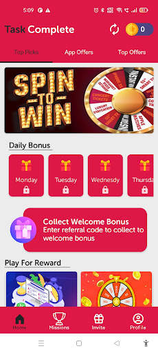 Task Complete & Cash Rewards screenshot 1