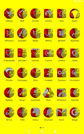 Red and Yellow Icon Pack screenshot 18
