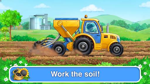 Tractor, car: kids farm games screenshot 2