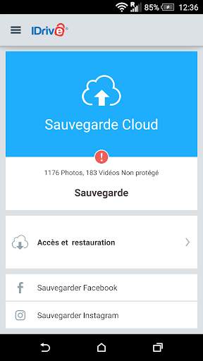 IDrive Online Backup screenshot 1