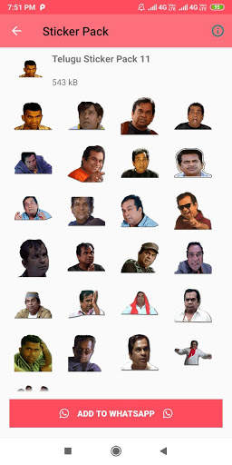 Telugu Sticker for Whatsapp - Telugu WAStickerApps screenshot 5