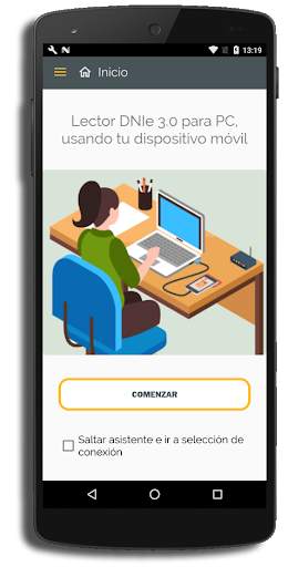 Lector de DNIe para PC, usando el movil screenshot 1