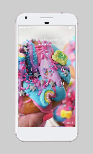 Magical Unicorn Donuts Sweet Bakery Lock Security screenshot 2