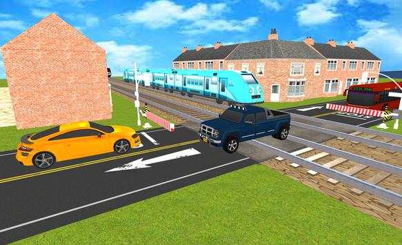 Railroad crossing 3D: Train Driving simulation2018 screenshot 4