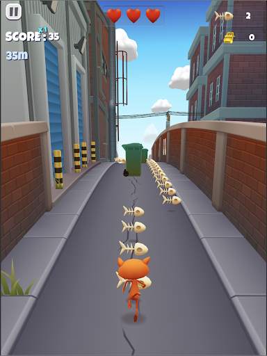 Hungry Cat Dash-Endless running game screenshot 7