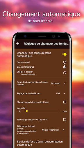 Fond d'écran coucher de soleil screenshot 4