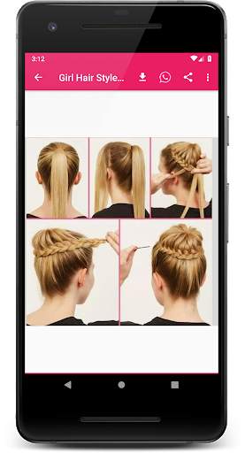 Girl Hair Style Step by Step скриншот 4