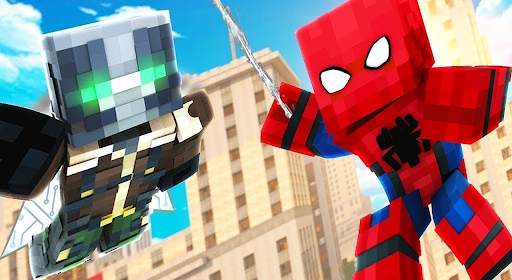 Spiderman Minecraft Game Mod screenshot 2