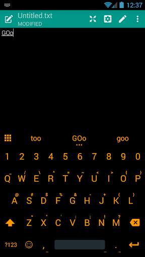 Flat BlackOrang Emoji Keyboard 2 تصوير الشاشة