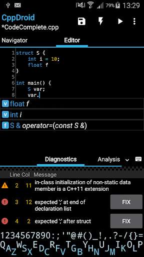 CppDroid - C/C   IDE скриншот 1